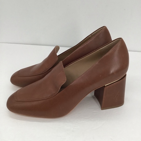 Antonio Melani Azelyn Leather Block Heel Shoe Career Bus Casual NWOT Size 9.5 - Picture 2 of 11